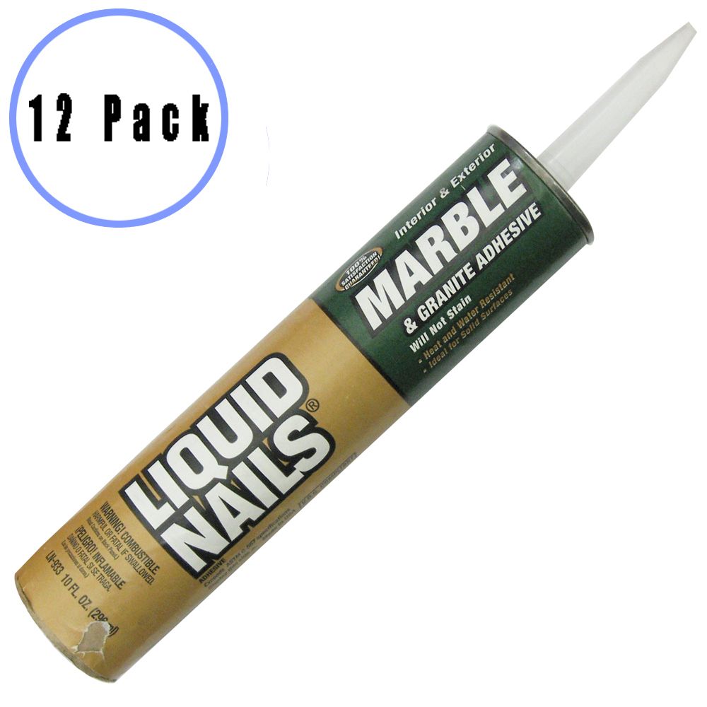 LIQUID NAILS LN933 Heat/Water Resistant Exterior Marble & Granite